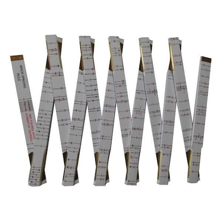 Brick Mason Folding Rule, 72 in., Standard MPN:30PC17