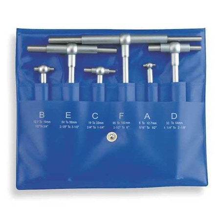 Telescoping Gage Set, 6 Pc, 5 In D MPN:4KU95