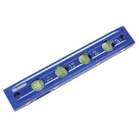 Magnetic Torpedo Level, 9 In, 4 Vials MPN:4MRX8