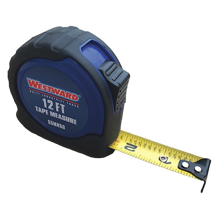 Tape Measure, 12 ft. L Blade, Steel MPN:55MN50