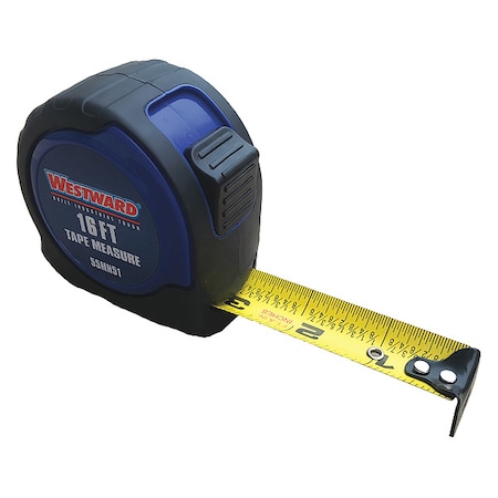 Tape Measure, 16 ft. L Blade, Steel MPN:55MN51
