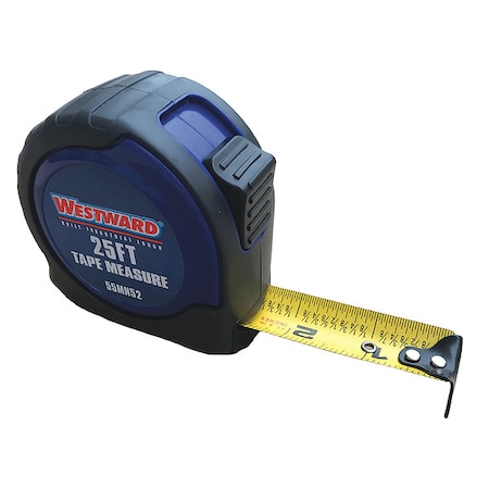 Tape Measure, 25 ft. L Blade, Steel MPN:55MN52