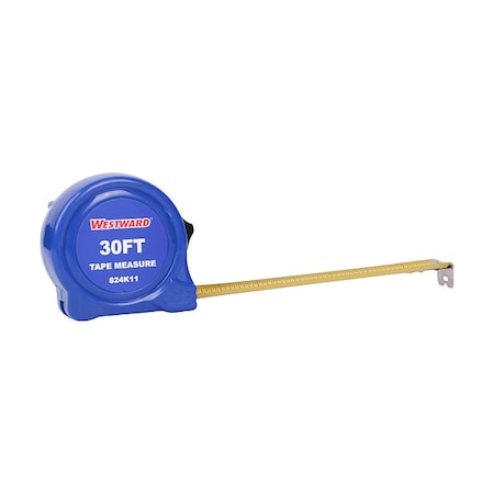 Tape Measure, Steel, Blade 30 ft MPN:824K11