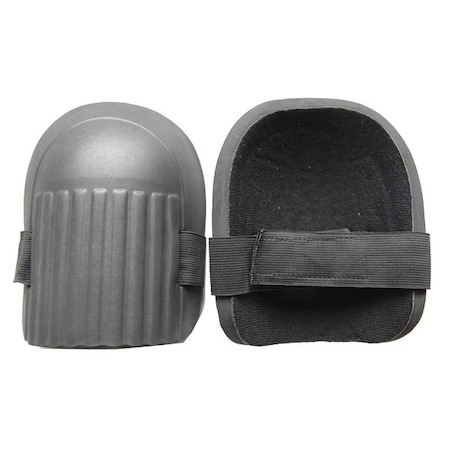 Knee Pad, Non-marring, Foam Pad, Foam Cap, hook-and-loop Closure, 1 Straps, Black, Gray, Universal MPN:12F689
