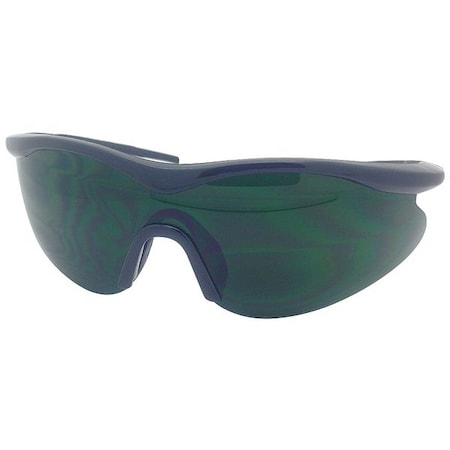 5SY4, Welding Safety Glasses, Uncoated, Welding Shade(s) Lens, Black Frame, Half-Frame MPN:49U485