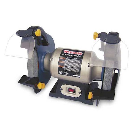 Bench Grinder, 8 in Max. Wheel Dia, 1 in Max. Wheel Thickness, 36 Grinding Wheel Grit MPN:1KEN1