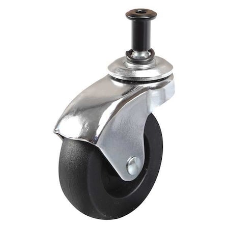 Caster, Black, 3 In MPN:1YEU2-CASTER