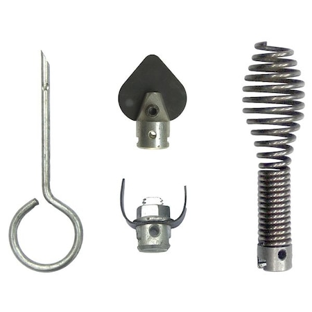 Drain Cleaning Tool Set, 2 in Cap, 4 Pc MPN:22XP45