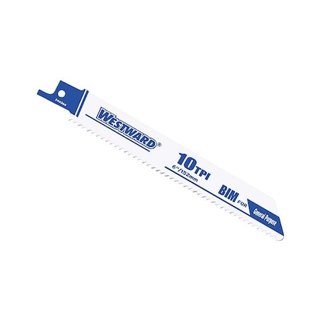 6 in x 10 TPI, Reciprocating Saw Blade, 5 PK MPN:24A564