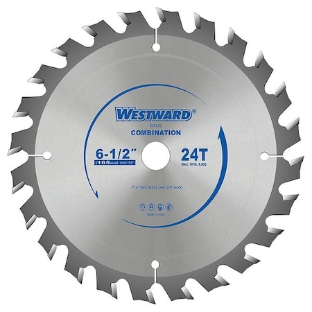 CircularSawBlade, Carbide, Dia:6.5
