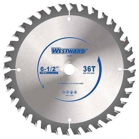 CircularSawBlade, Carbide, Dia:6.5