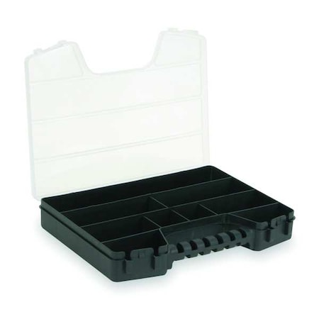 Compartment Box with 9 compartments, Plastic, 2 7/32 in H x 13-1/2 in W MPN:2HFR6