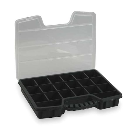 Adjustable Compartment Box with 5 to 20 compartments, Plastic, 2-7/16
