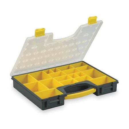 Compartment Box with 19 compartments, Plastic, 2-7/16