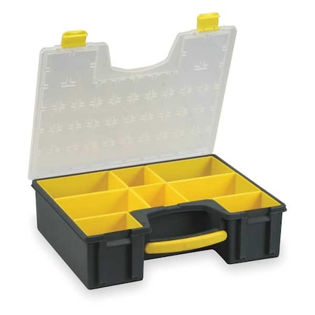 Compartment Box with 8 compartments, Plastic, 4 1/2 in H x 16-1/2 in W MPN:2HFT2