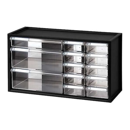 polystyrene, Compartment Cabinet, 7 in D x 9 3/4 in H x 17 3/4 in W MPN:31TT94
