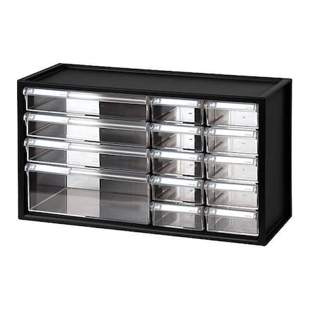 polystyrene, Compartment Cabinet, 7 in D x 9 3/4 in H x 17 3/4 in W MPN:31TT95
