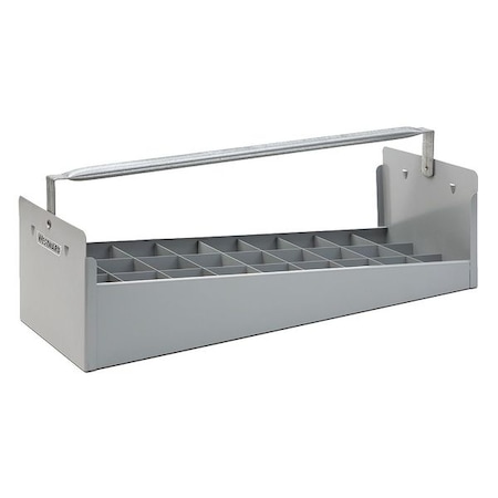 WESTWARD Nipple Caddy, Steel, Gray, 24 in W x 8-1/2 in D x 6-1/2 in H MPN:35XR74