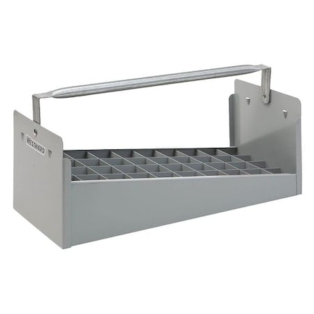 WESTWARD Nipple Caddy, Steel, Gray, 18 in W x 8 in D x 6-1/2 in H MPN:35XR76