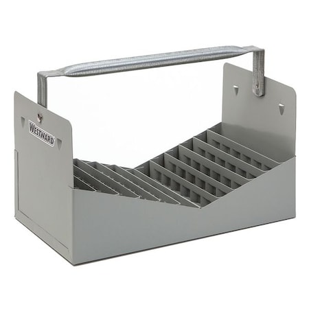 WESTWARD Nipple Caddy, Steel, Gray, 12-1/2 in W x 7 in D x 6-1/2 in H MPN:35XR77