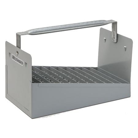 WESTWARD Nipple Caddy, Steel, Gray, 12-1/2 in W x 7 in D x 6-1/2 in H, 66 Compartments MPN:35XR79