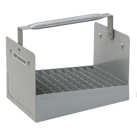 WESTWARD Nipple Caddy, Steel, Gray, 10-1/2 in W x 7 in D x 6-1/2 in H MPN:35XR80