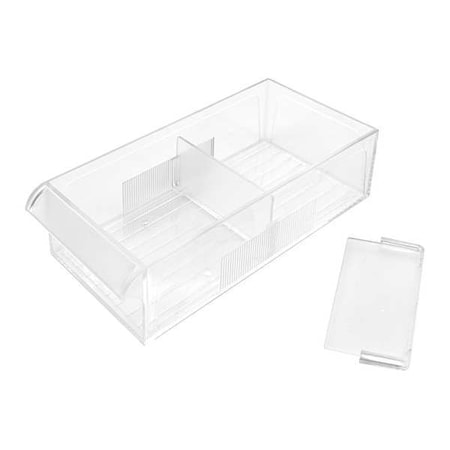 Clear, Polystyrene Divider, 1-1/4 in H, 10 PK MPN:31TT96
