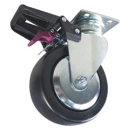 Caster, 5 in -Dia, Black, 500 lb, 1PK MPN:TTPPB26G