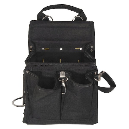 Tool Pouch, Tool Pouch, Black, Polyester, 20 Pockets MPN:13T125