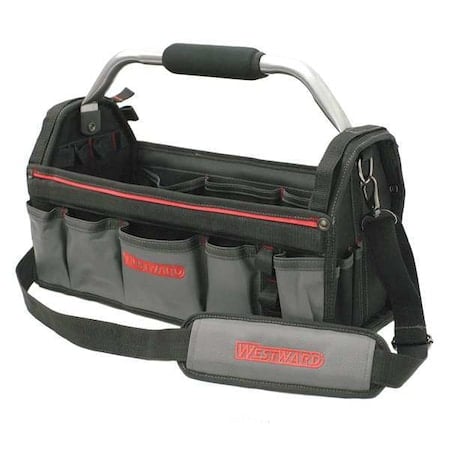 Tool Tote, Black, Polyester, 11 Pockets MPN:32PJ34