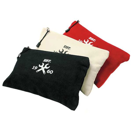 Tool Bag Set, Black, Red, White, Canvas, 3 Pockets MPN:32PJ43