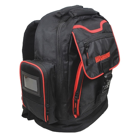Tool Backpack, Black, Polyester, 19 Pockets MPN:32PJ48