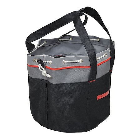 Bucket Bag, Black/Gray, Polyester, 0 Pockets MPN:32PJ52