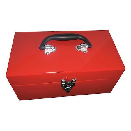 WESTWARD Tool Box, Steel, Red, 11 in W x 6-1/2 in D x 5-1/2 in H MPN:32PK25