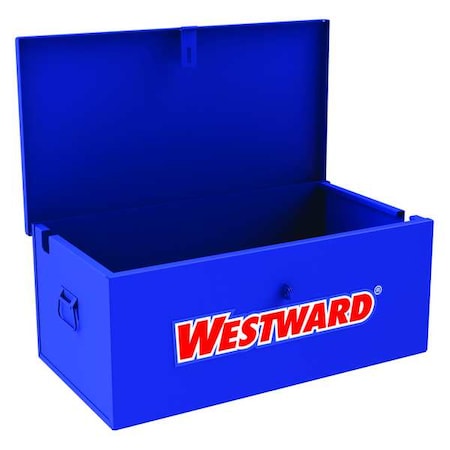WESTWARD Jobsite Box, Blue, 3.3 cu ft, 31