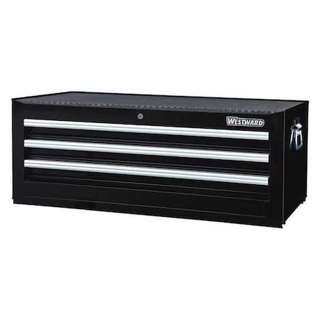 WESTWARD Intermediate Chest, 3-Drawers, Powder Coated Black, 42