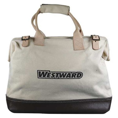 Tool Bag, Tan, Canvas, 1 Pockets MPN:53JW33