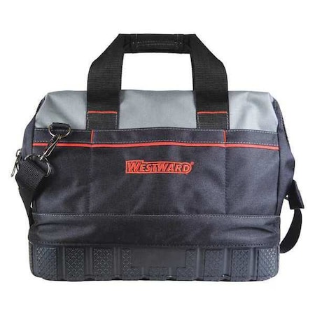 Tool Bag, General Purpose, 16 Pockets, Black, Polyester, 16 Pockets MPN:53JW37
