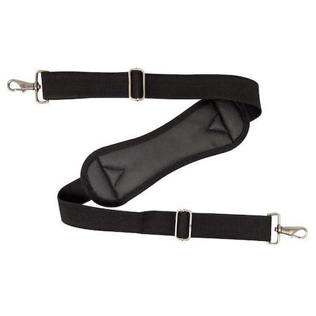 Adjustable, Padded Tool Bag Shoulder Strap, Black MPN:5MZL5