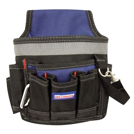 Tool Pouch, Tool Pouch, Black, Polyester, 6 Pockets MPN:5MZL6