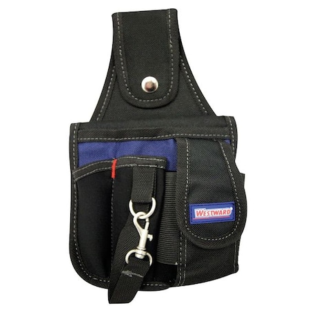 Tool Pouch, Tool Pouch, Black, Polyester, 4 Pockets MPN:5MZN0