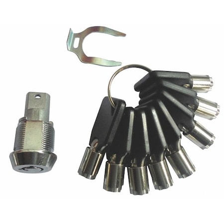 Cabinet Lock Set For Cam Locks, 8 Keys, 1 Lock, 0001 - 0025 MPN:TTLK003G