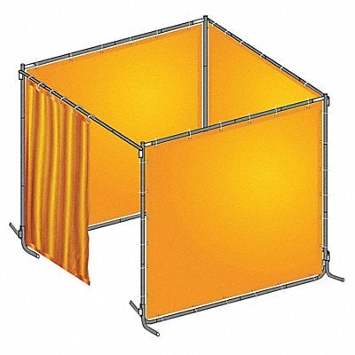 J4046 Welding Booth Kit 6 ft W 6 ft H Yellow MPN:22RP06