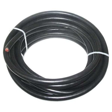 WeldingCable, EPDM, 4AWG, 600V, Black, 25ft MPN:19YD97
