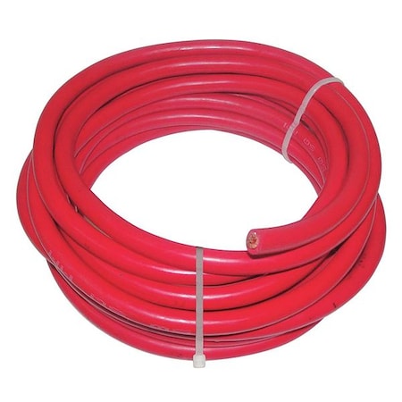 WeldingCable, EPDM, 2AWG, 600V, Red, 25ft MPN:19YE28