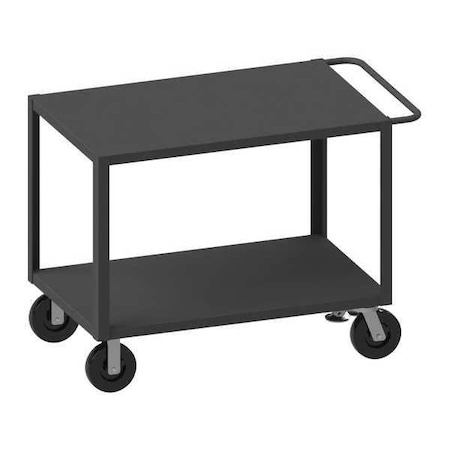 Utility Cart with Flush Metal Shelves, Steel, 5, 000 lb Load Capacity, 2 Shelves, 66 1/2 in L MPN:HET-2460-2-5K-FL-95W