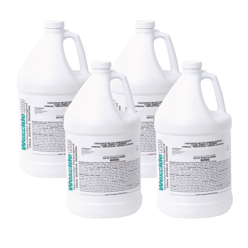 Wexford Labs Wex-Cide Concentrated Disinfecting Cleaner, Nectar Scent, 128 oz Bottle, 4/Carton MPN:211000CT
