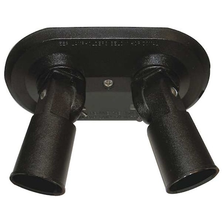 Lampholder, Double, BlkPAR38, 2-150W MPN:201-BK