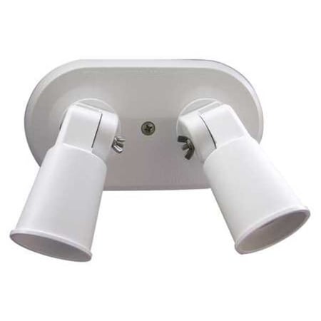 Lampholder, Double, Wht, PAR38, 2-150W MPN:201-W