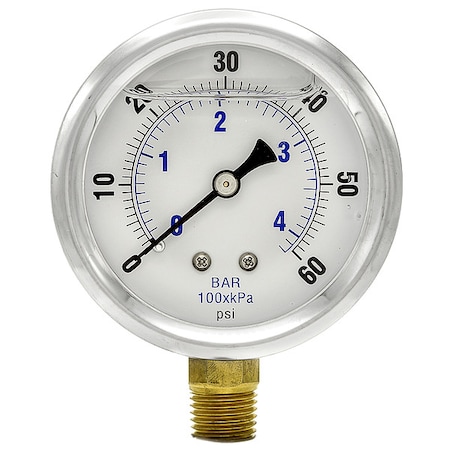 Differential Pressure Gauge, 0 to 60 psi MPN:251L4PCW